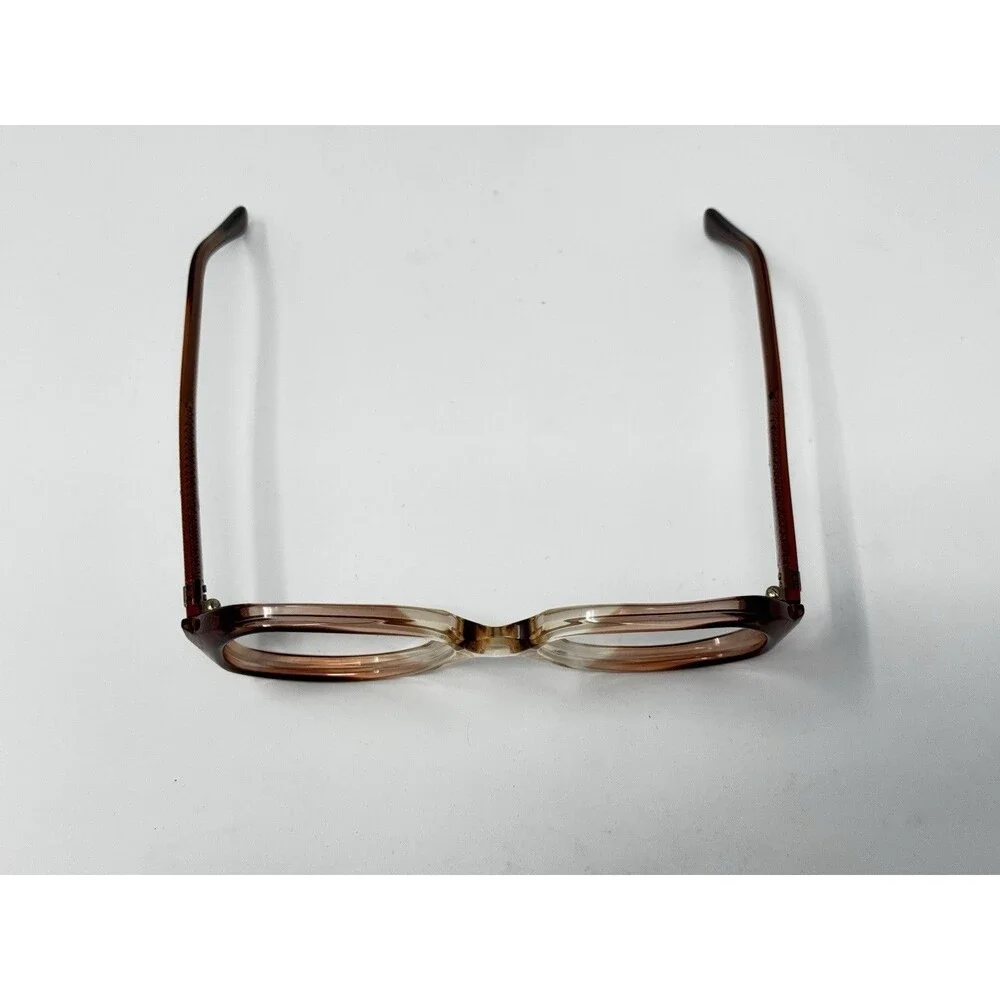 1970s American Optical Classic New Old Stock Eyeglass Frames Amber 50-17-135